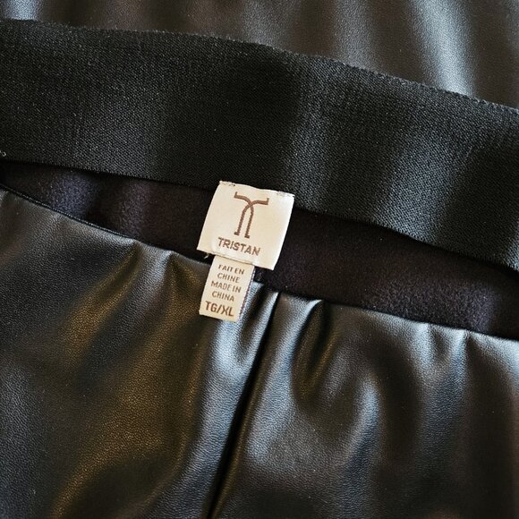 TRISTAN - Black faux leather leggings - Picture 9 of 9